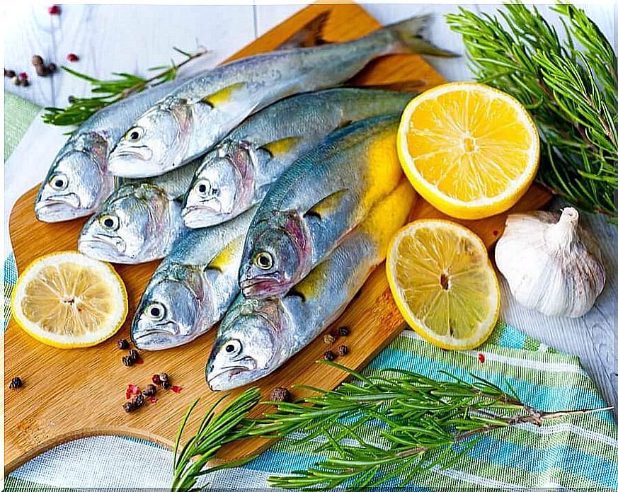 Sardines with lemon and rosemary