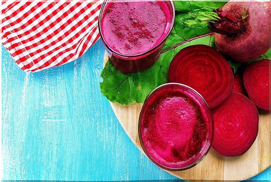 Fresh beet juice