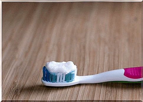 Toothbrush with toothpaste