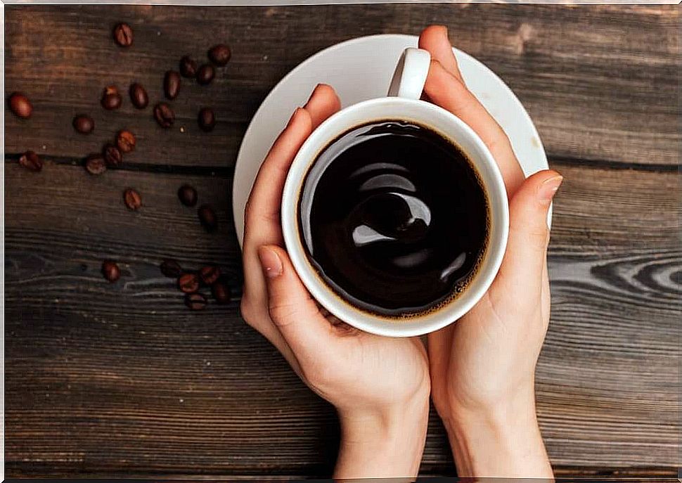 A cup of coffee in your hands