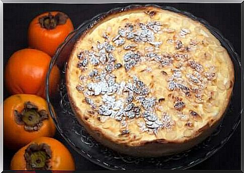 Flan with persimmon and chocolate - try this delicious recipe