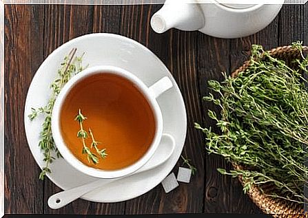 Herbal teas with thyme