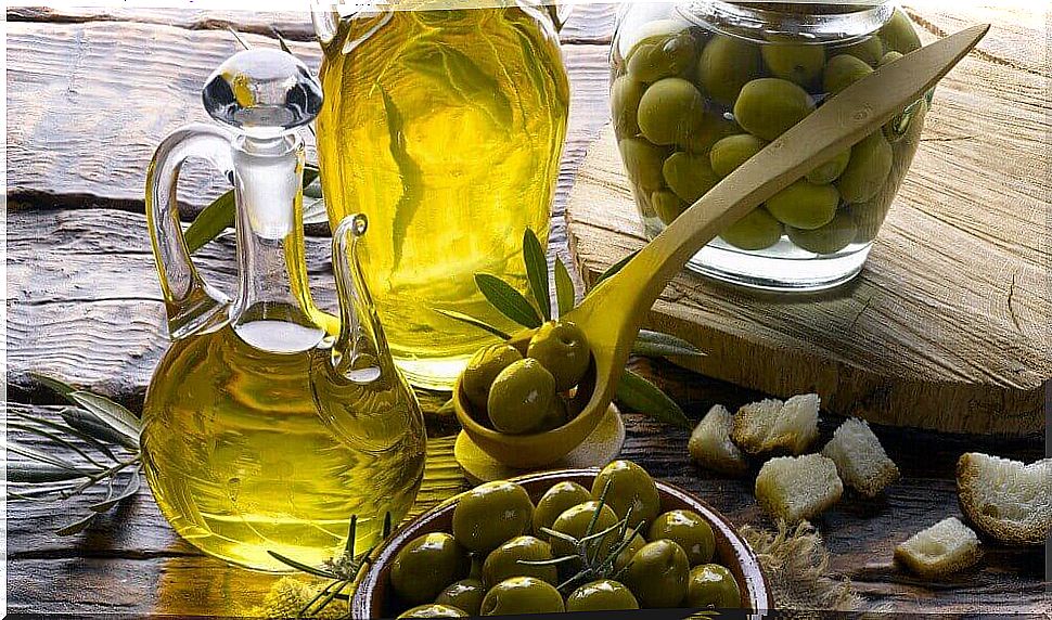 olives and oil