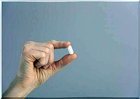 Tablet in hand - pregabalin