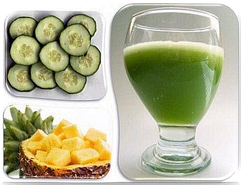 fruit smoothies pineapple kiwi