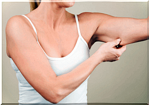 Sagging skin on the arms