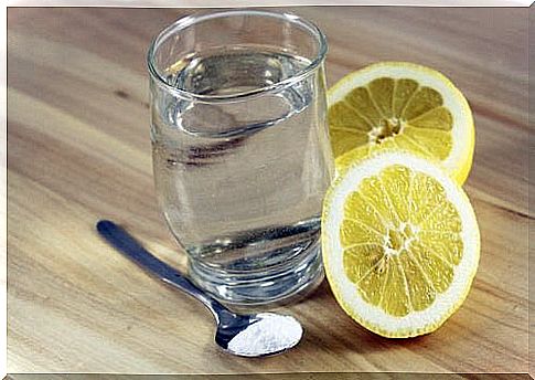 A teaspoon of baking soda and lemon